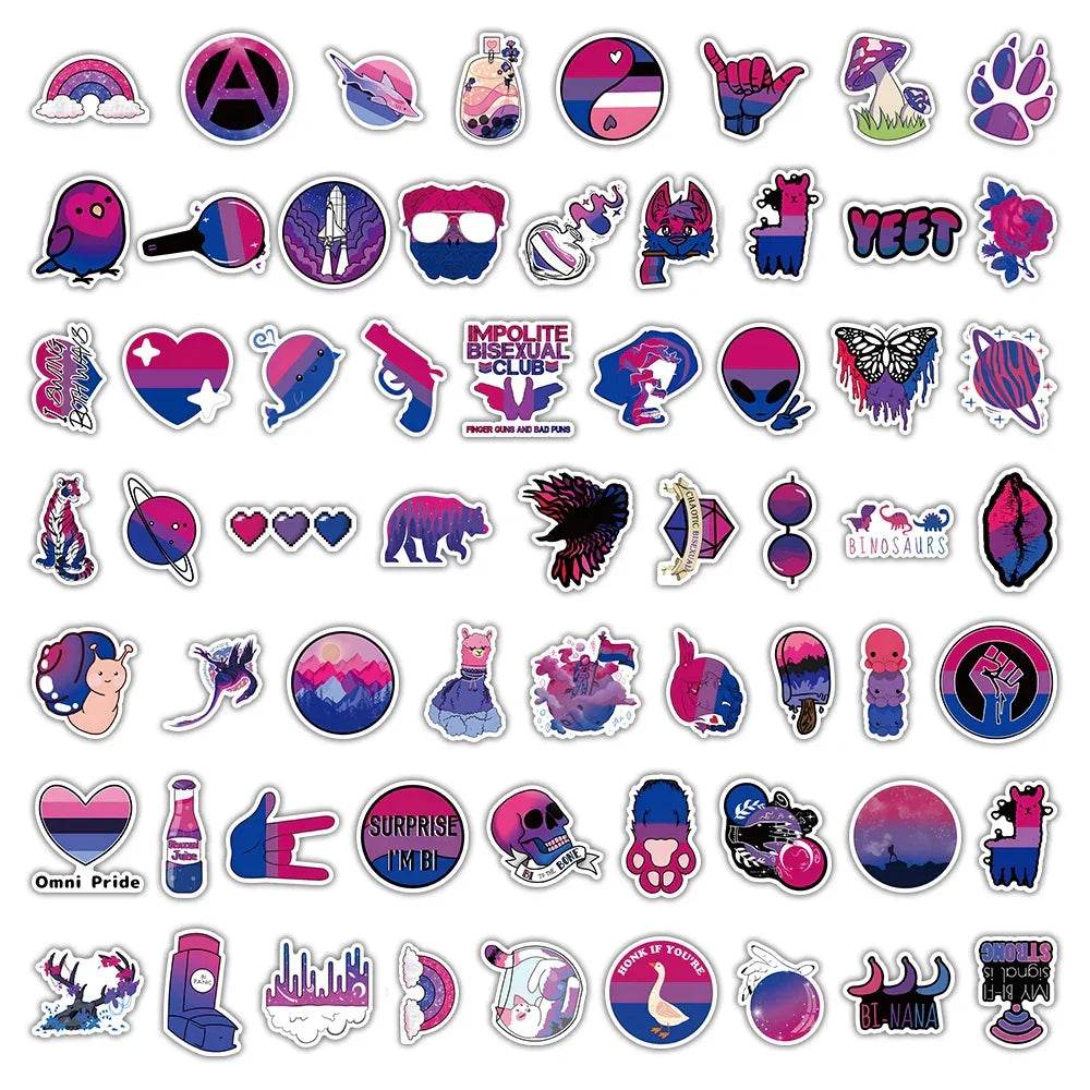 Stickers Bissexuels 10/30/60 PCS - LGBT-Market