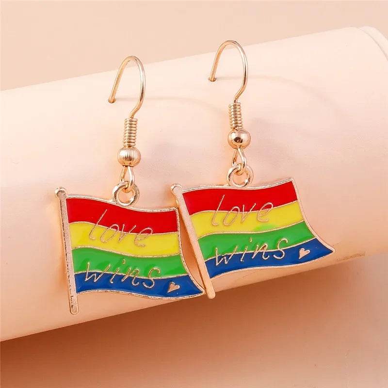 Boucles d'oreilles arc en ciel - LGBT-Market