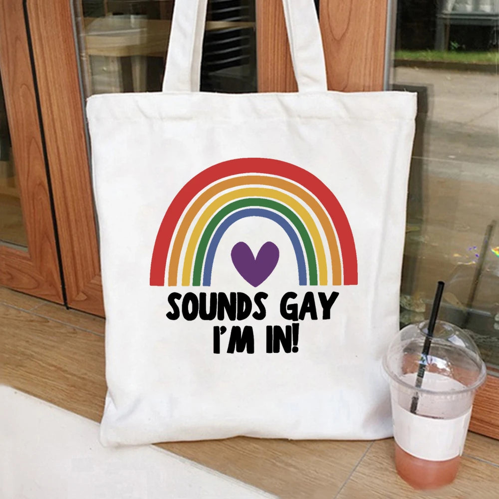 Tote bag arc en ciel