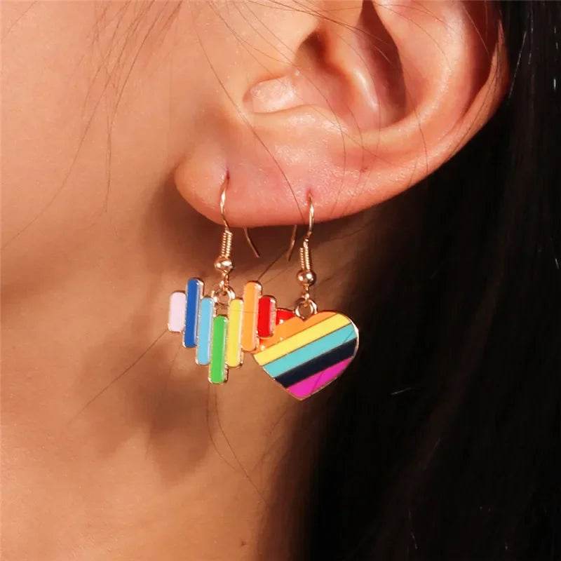 Boucles d'oreilles arc en ciel - LGBT-Market