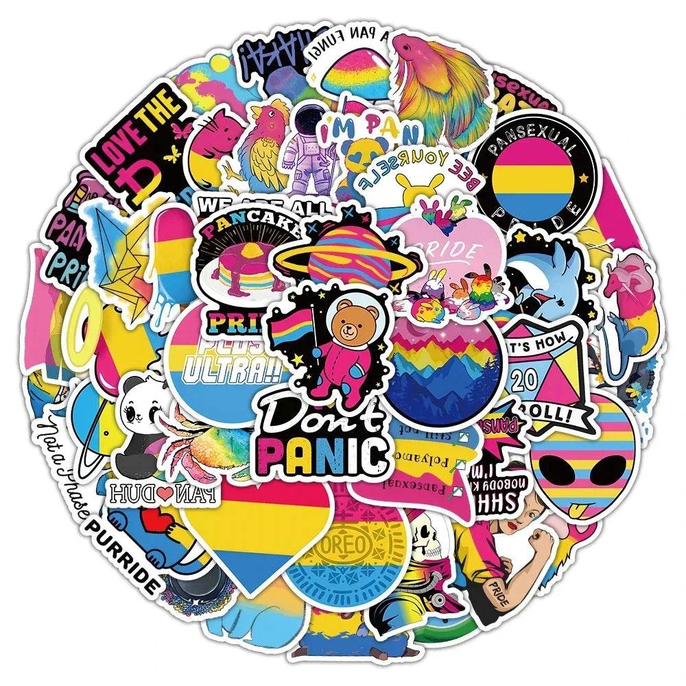 Stickers Pansexuels 10/30/60 PCS - LGBT-Market