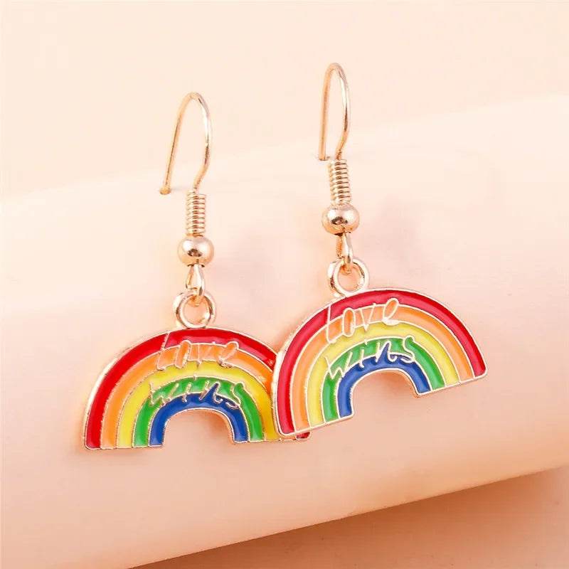 Boucles d'oreilles arc en ciel - LGBT-Market