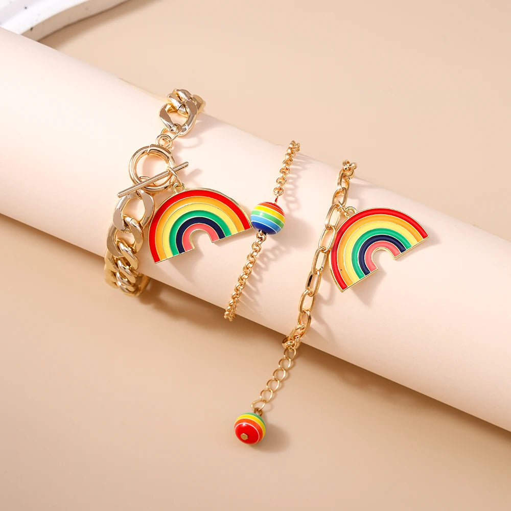 Bracelets arc en ciel premiums