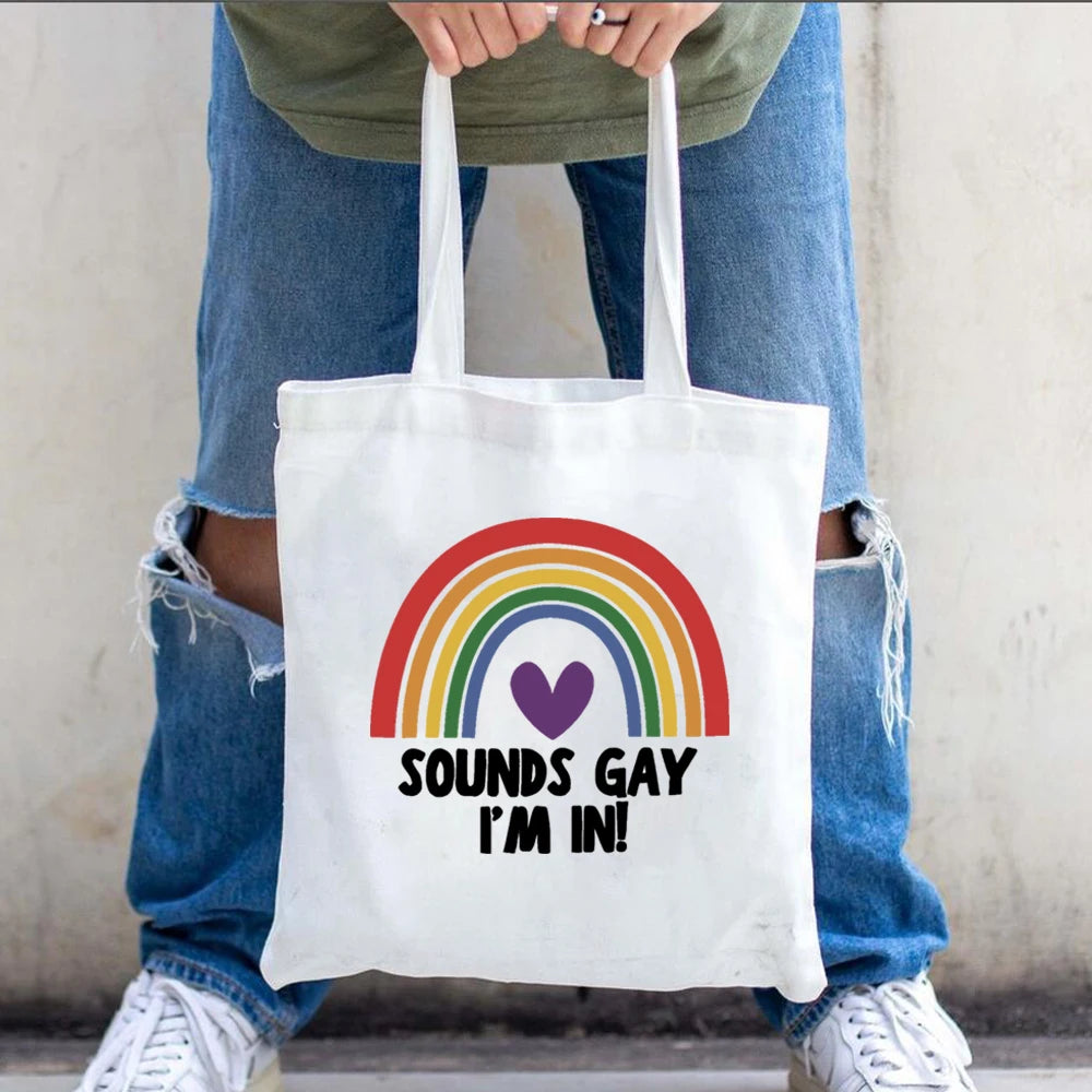 Tote bag arc en ciel