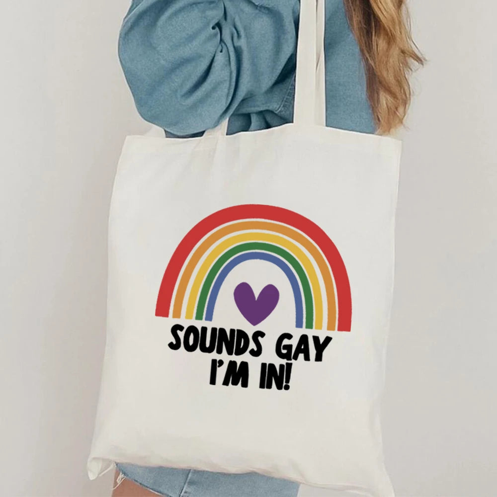 Tote bag arc en ciel