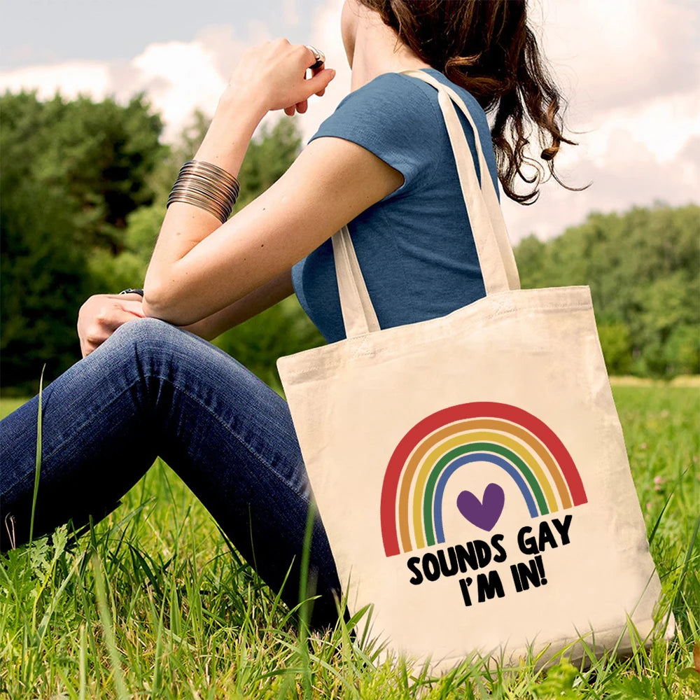 Tote bag arc en ciel