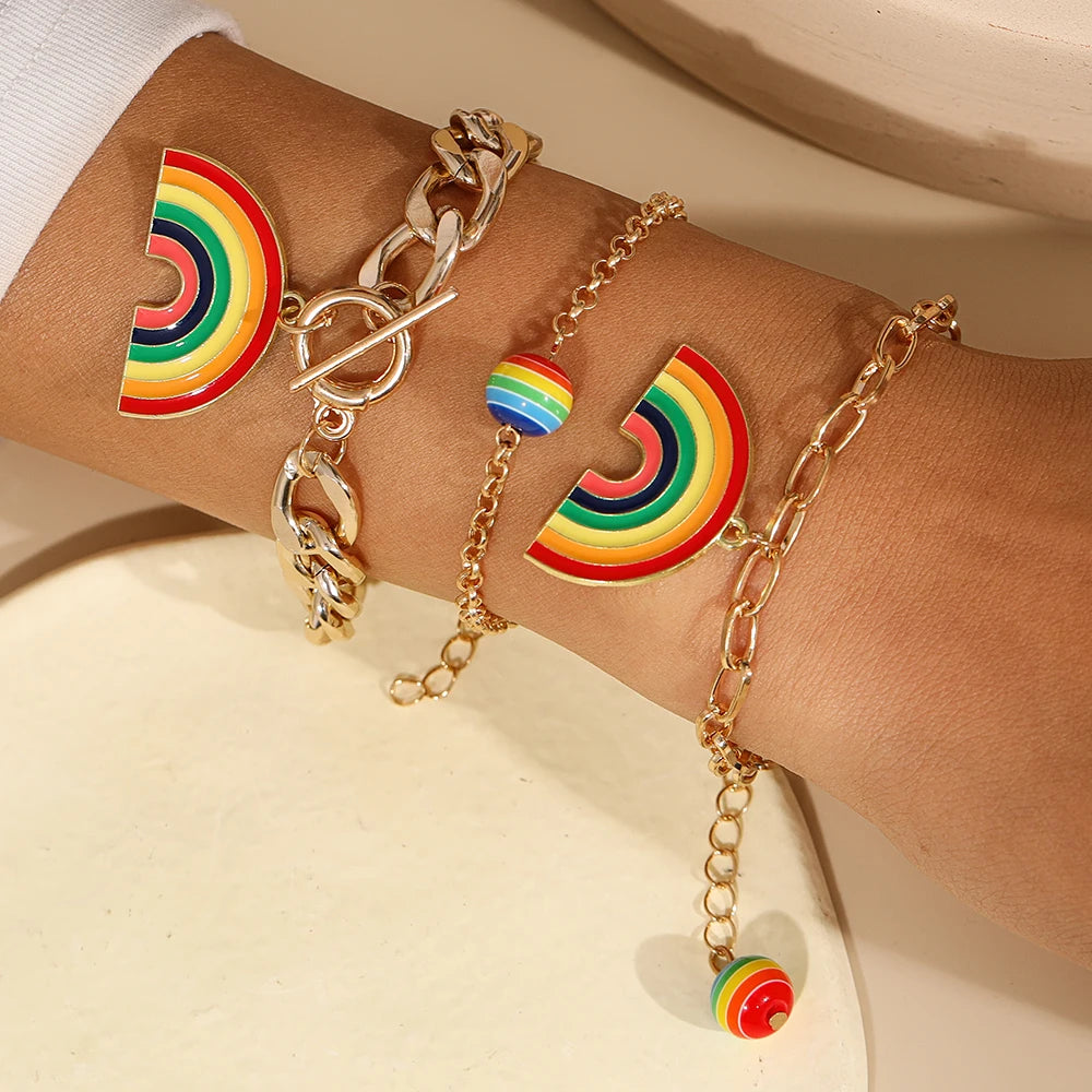 Bracelets arc en ciel premiums