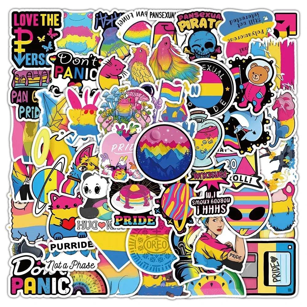 Stickers Pansexuels 10/30/60 PCS - LGBT-Market