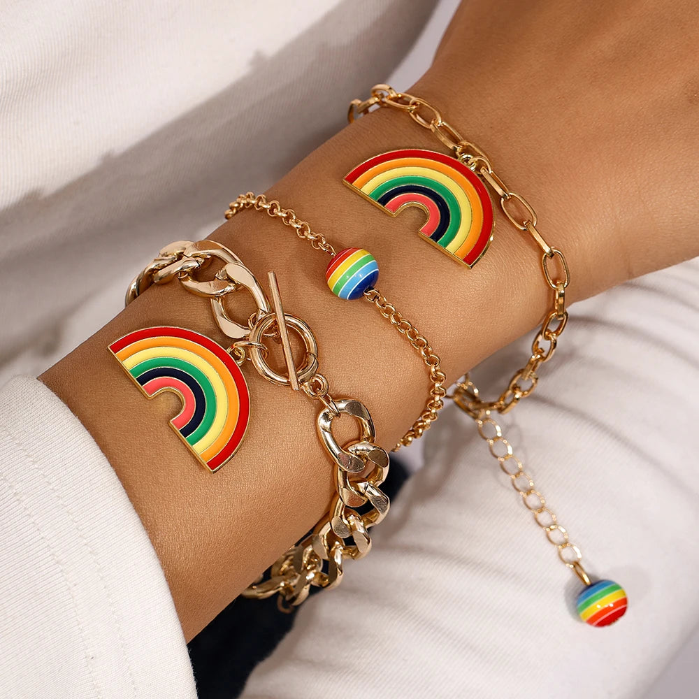 Bracelets arc en ciel premiums