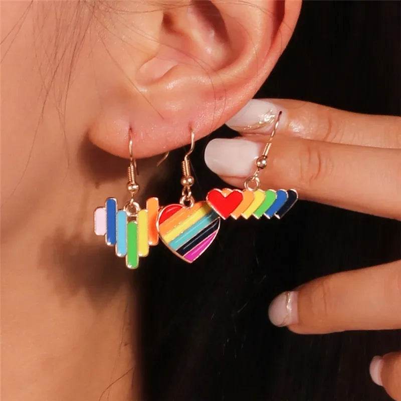 Boucles d'oreilles arc en ciel - LGBT-Market