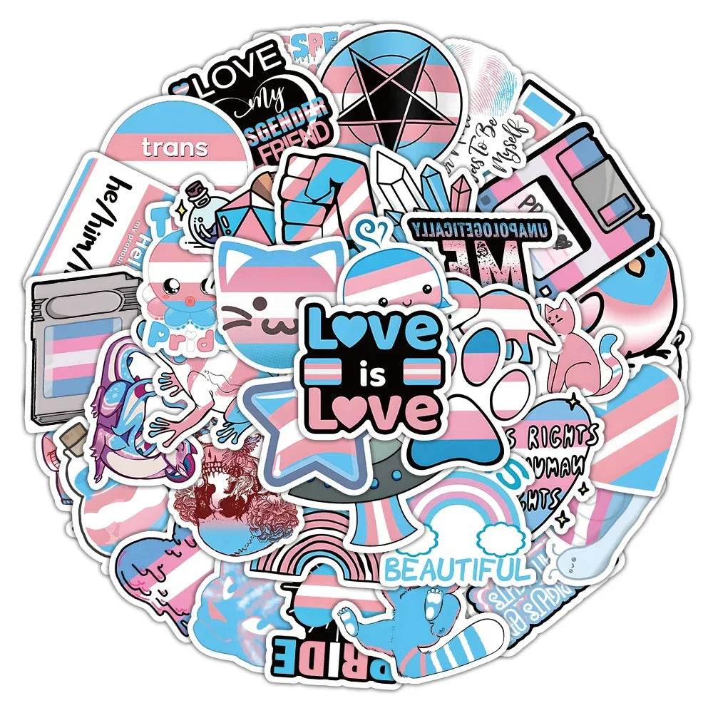 Stickers Transgenre 10/30/60 PCS - LGBT-Market