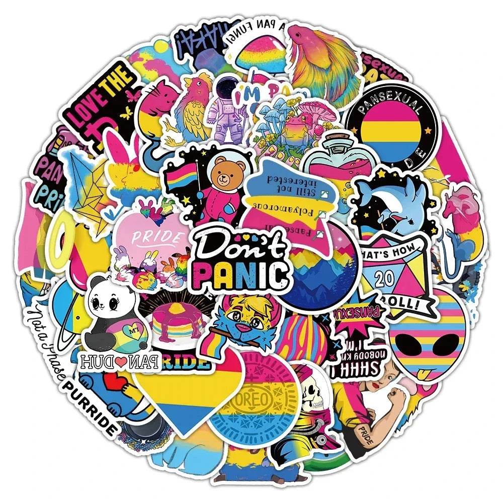 Stickers Pansexuels 10/30/60 PCS - LGBT-Market